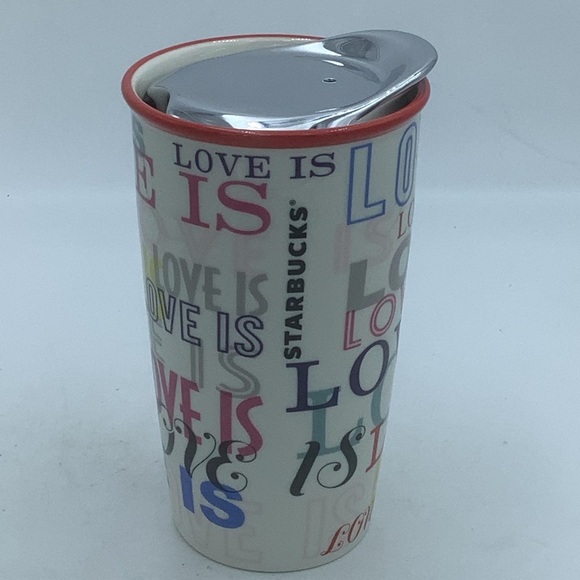 Starbucks “Love Is” 12 oz. Hot Drink Travel Mug - Picture 3 of 9